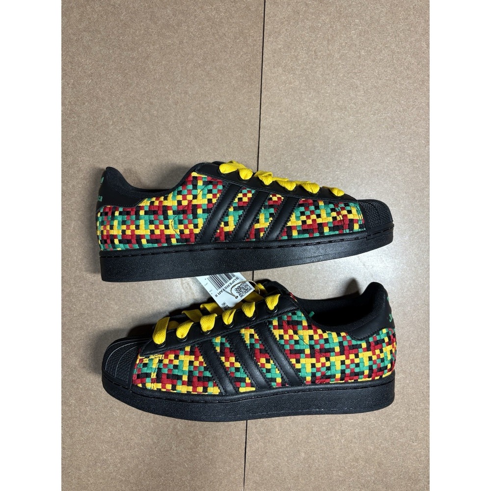 Size 8M 9.5W - Bob Marley x adidas Superstar II Jamaica